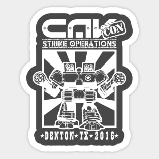 CAV-CON 2016 WHITE Sticker